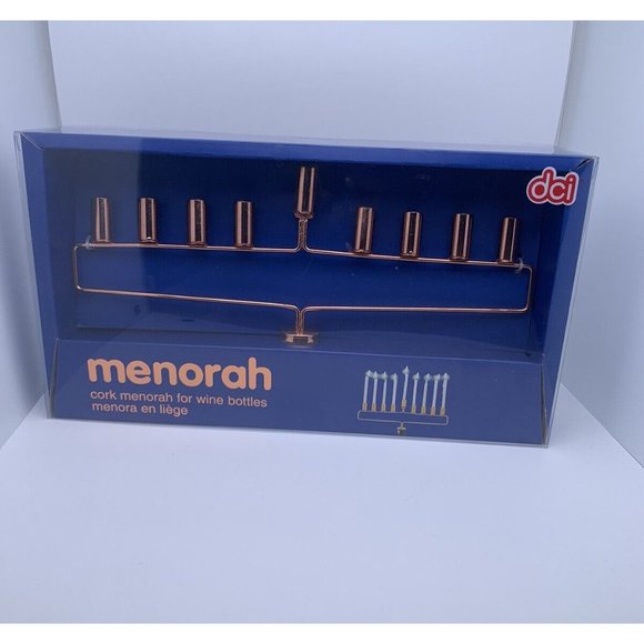 SUPER COOL GLORIOUS Menorah Cork for wine bottle NEW - Picture 1 of 3